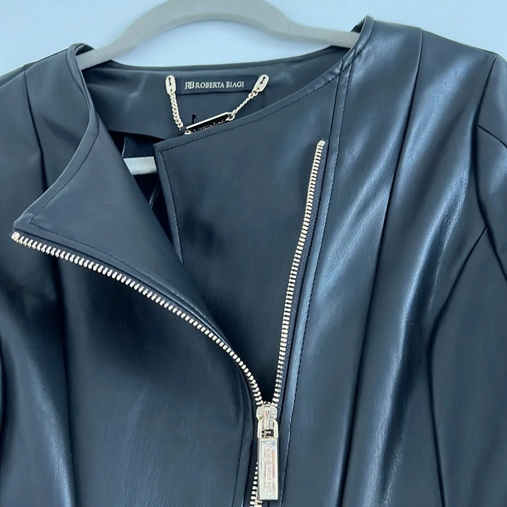 Roberta Biagi Original Faux Leather Jacket S - Picture 4 of 8